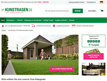 Tablet Screenshot of kunstrasen.de